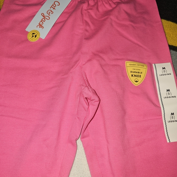 Cat & Jack Bright Pink Kids Leggings - Picture 3 of 3